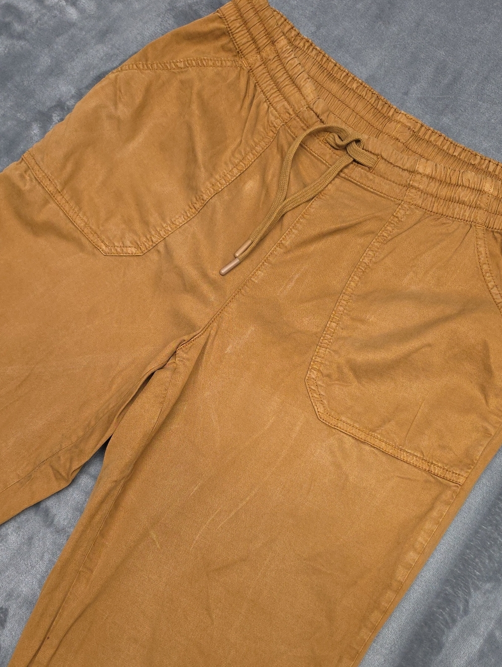 Orvis Women's Size 12 Cropped Drawstring Ankle Pants in Carmel